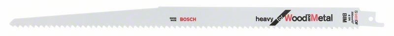 BOSCH SABRE SAW BLADE S1411DFWOOD TO 250MM/ METAL TO 18MM PKT 2